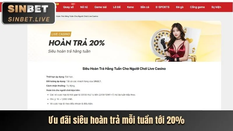 Vòng quay miễn phí hàng tuần